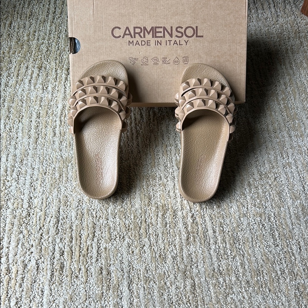 Tan Woven Sandals